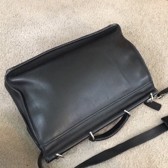 💕 Coach vintage black leather laptop work bag 💕 - Picture 4 of 8